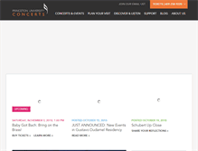 Tablet Screenshot of princetonuniversityconcerts.org